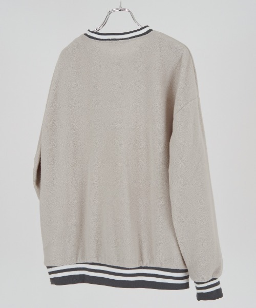 improves（インプローブス）の「ラインリブ フリース クルーネック トレーナー（スウェット・メンズ・ダークグリーン/ブラック/チャコール/ネイビー/ベージュ/グレイッシュベージュ・LARGE/X-LARGE/MEDIUM）」の10枚目の写真