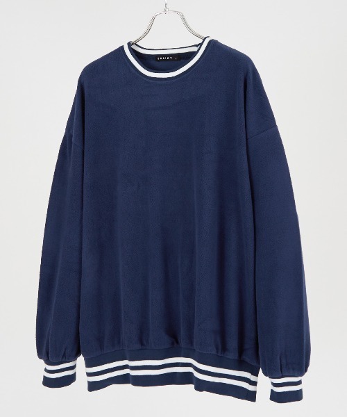 improves（インプローブス）の「ラインリブ フリース クルーネック トレーナー（スウェット・メンズ・ダークグリーン/ブラック/チャコール/ネイビー/ベージュ/グレイッシュベージュ・LARGE/X-LARGE/MEDIUM）」の13枚目の写真