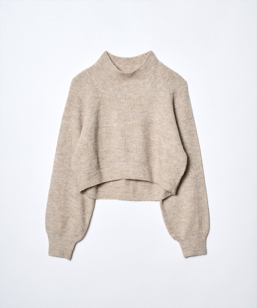 REDYAZEL（レディアゼル）の「畦ニットプルオーバー（ニット/セーター・レディース・パープル/グリーン/キャメル/ブラック/アイボリー・FREE）」の6枚目の写真