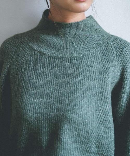 REDYAZEL（レディアゼル）の「畦ニットプルオーバー（ニット/セーター・レディース・パープル/グリーン/キャメル/ブラック/アイボリー・FREE）」の22枚目の写真