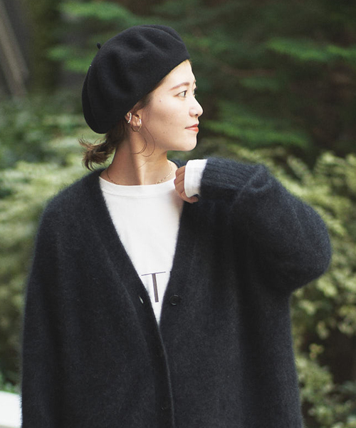 Le Beret Francais（ルベレーフランセ）の「【Le Beret Francais/ルベレーフランセ】 ベレー（ハンチング/ベレー帽・レディース・アイボリー/ブラック/ベージュ/ネイビー・FREE）」の6枚目の写真