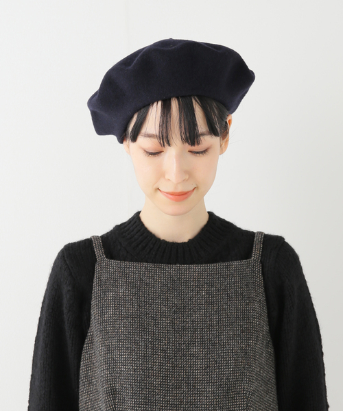 Le Beret Francais（ルベレーフランセ）の「【Le Beret Francais/ルベレーフランセ】 ベレー（ハンチング/ベレー帽・レディース・アイボリー/ブラック/ベージュ/ネイビー・FREE）」の19枚目の写真