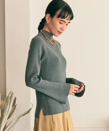 AMERICAN HOLIC | 袖フレアリブニットプルオーバー(ニット/セーター)