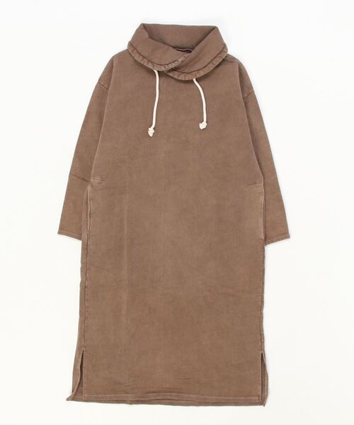 Good On（グッドオン）の「GOOD ON　ロールネックスウェットマキシワンピース GOOP2201（ワンピース・レディース・ベージュ/ブラウン/ブラック/ネイビー・FREE）」の20枚目の写真