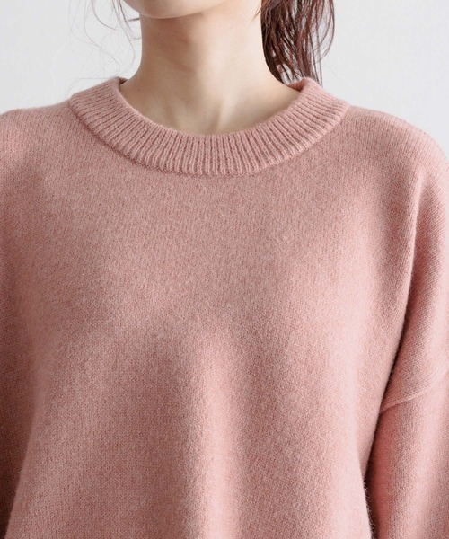 mysty woman（ミスティウーマン）の「【WEB限定】マッシュルームリブニット　180169（ニット/セーター・レディース・ネイビー/カーキ/ピンク/アイボリー/ライトベージュ・FREE）」の15枚目の写真