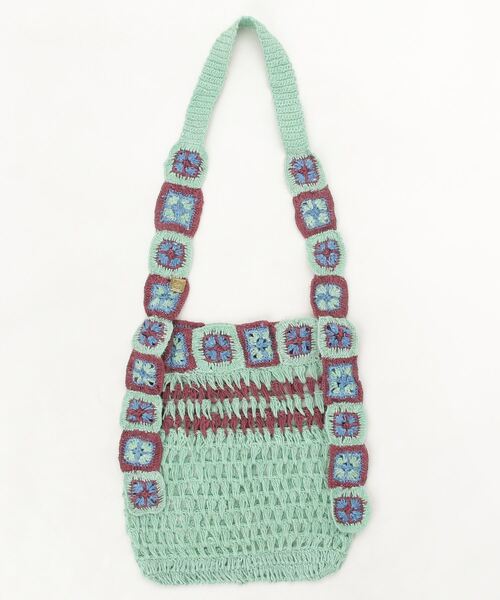 RAWLIFE(ロウライフ)の「C-cie-/シー/PANSY LINEN SHOULDER(ショルダーバッグ・レディース・レッド/グリーン・F)」の2枚目の写真