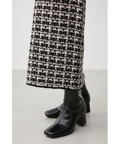 AZUL by moussy(アズールバイマウジー)の「SIMPLE SHORT BOOTS/シンプルショートブーツ(ブーツ・レディース・アイボリー/ブラック・SMALL/MEDIUM/LARGE)」の18枚目の写真