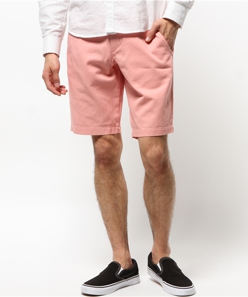 MYSELF ABAHOUSE（マイセルフアバハウス）の「チノショーツ（チノパンツ・メンズ・ホワイト/ベージュ/ピンク/ネイビー・MEDIUM/SMALL/LARGE/XX-LARGE）」の4枚目の写真