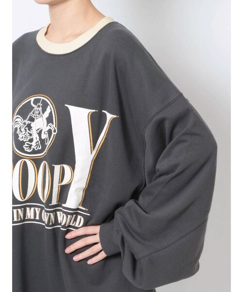 GYDA(ジェイダ)の「SPOOPY BUNNY RAISINGスウェットトップス(Tシャツ/カットソー・レディース・オフホワイト/チャコールグレー・FREE)」の21枚目の写真
