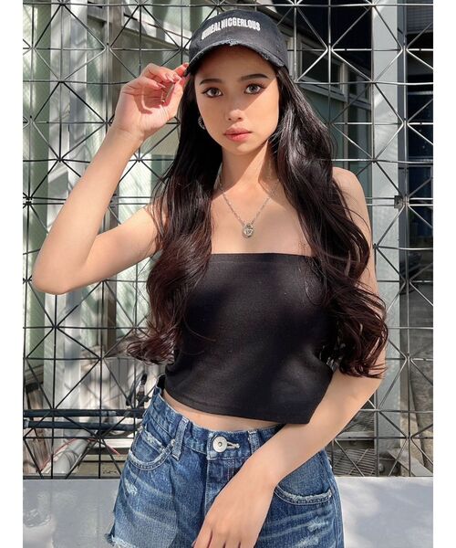 ベアトップス Amazon | [X-CLOTHES] チューブトップ ベアトップ 無地 インナー