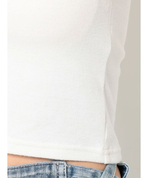 GYDA（ジェイダ）の「BASICショートベアトップス（チューブトップ・レディース・ブラック/オフホワイト・FREE）」の5枚目の写真