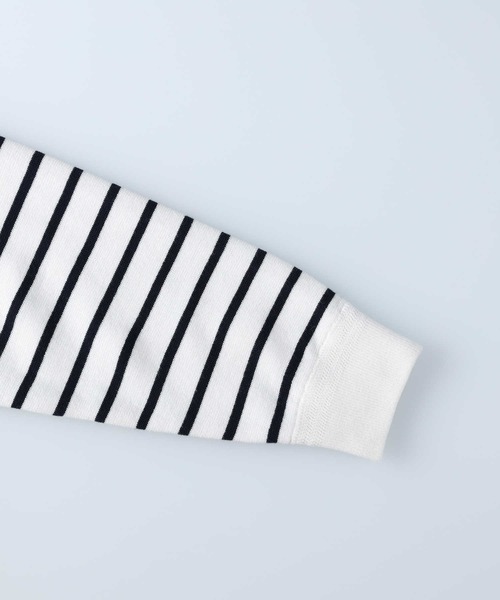 PLUS ONE(プラスワン)の「【PLUS ONE】ミラノリブクルーニット(ニット/セーター・メンズ・ブルー/オレンジ/ブラック/ホワイト×ネイビー/グリーン/オフホワイト/ネイビー×ホワイト/ダークベージュ・S/M/XL/L)」の18枚目の写真