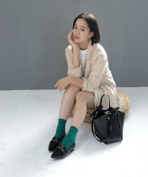 SOROTTO(ソロット)の「アンティークチェーンパンプス(パンプス・レディース・ブラック/ライトブルー/アイボリー/ライトブラウン/イエロー・S/M/L/LL/3L)」の11枚目の写真