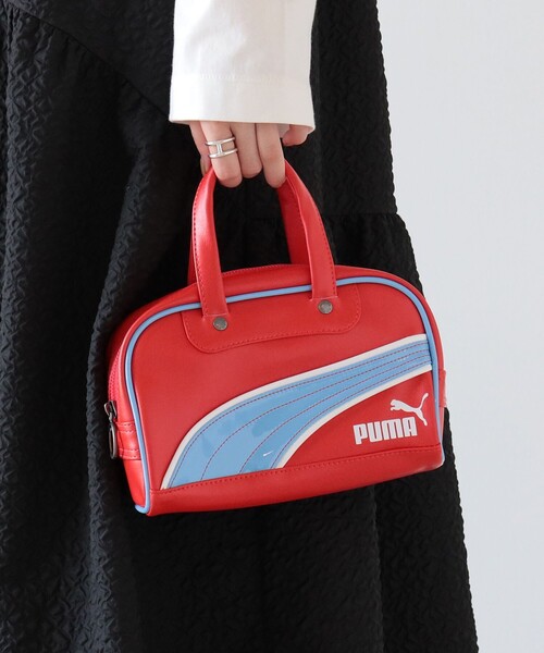 PUMA(プーマ)の「PUMA × Ray BEAMS / 別注 レトロ ミニ グリップ バッグ(トートバッグ・レディース・レッド/サックスブルー・ONE SIZE)」の5枚目の写真