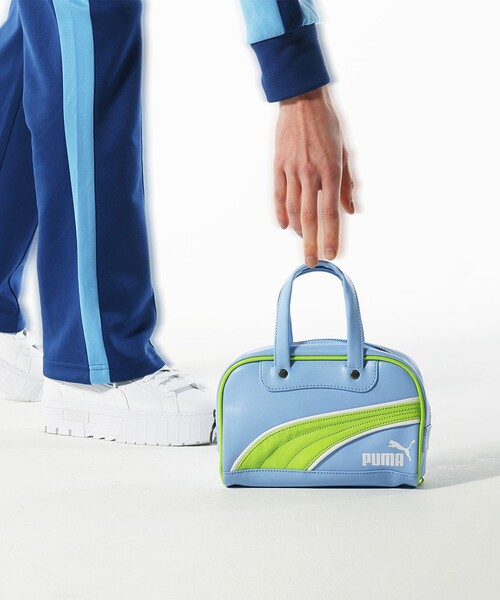 PUMA(プーマ)の「PUMA × Ray BEAMS / 別注 レトロ ミニ グリップ バッグ(トートバッグ・レディース・レッド/サックスブルー・ONE SIZE)」の11枚目の写真