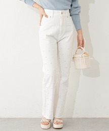 【SALON by Chico限定/サイズ展開あり】パールデニムパンツ