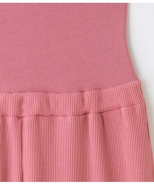 PEACH JOHN（ピーチジョン）の「【ワッフル素材の上下セットアップ。冷え対策の腹巻き付き】サーマルリラックスＨＡＲＡマキパジャマ（ルームウェア/パジャマ・レディース・ピンク/アイボリー/グレー/ベージュ/ラベンダー/イエロー系その他/レッド/ベビーピンク/イエロー・S/M/M/L）」の18枚目の写真