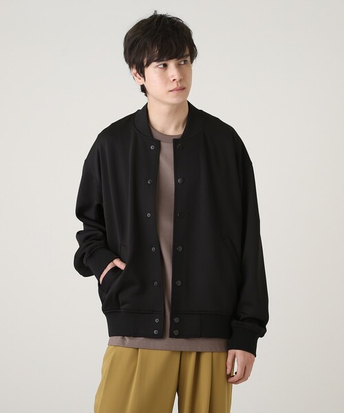 tk.TAKEO KIKUCHI（ティーケータケオキクチ）の「◆エステルジャージスタジャン（スタジャン・メンズ・ネイビー/ブラック/ブラウン系その他・01/03/02/04）」の5枚目の写真
