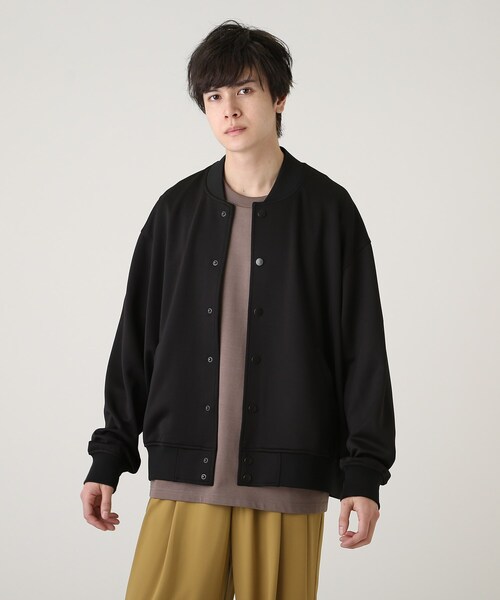 tk.TAKEO KIKUCHI（ティーケータケオキクチ）の「◆エステルジャージスタジャン（スタジャン・メンズ・ネイビー/ブラック/ブラウン系その他・01/03/02/04）」の6枚目の写真