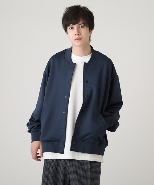 tk.TAKEO KIKUCHI（ティーケータケオキクチ）の「◆エステルジャージスタジャン（スタジャン・メンズ・ネイビー/ブラック/ブラウン系その他・01/03/02/04）」の9枚目の写真