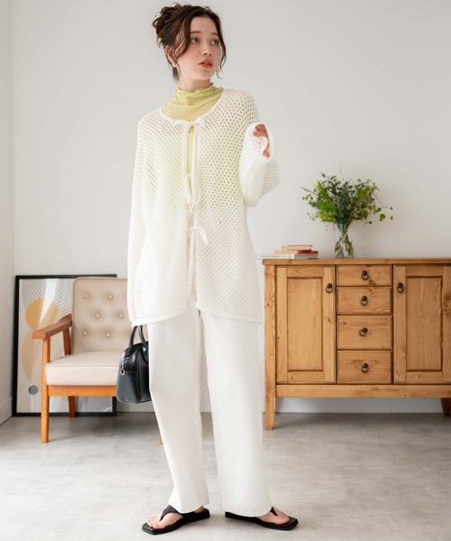 WEGO（ウィゴー）の「WEGO/2WAYリボンメッシュカーデ（カーディガン/ボレロ・レディース・ブラック/その他1/その他2/ホワイト・FREE）」の17枚目の写真