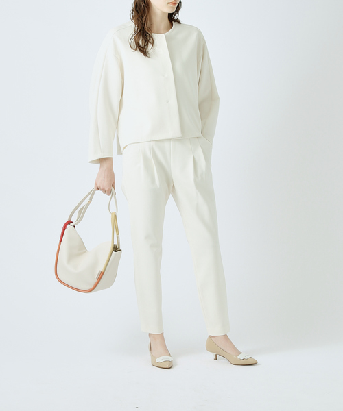 LOWELL things（ロウェル　シングス）の「Lafull/配色パイピング3WayショルダーBAG/ホーボーバッグ（ショルダーバッグ・レディース・ブラック/ライトブルー/アイボリー・フリー）」の2枚目の写真