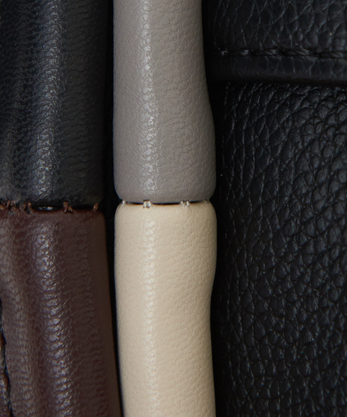 LOWELL things（ロウェル　シングス）の「Lafull/配色パイピング3WayショルダーBAG/ホーボーバッグ（ショルダーバッグ・レディース・ブラック/ライトブルー/アイボリー・フリー）」の20枚目の写真