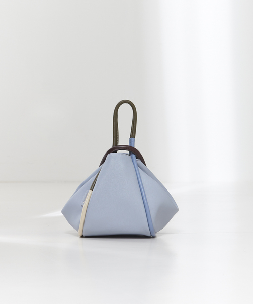 LOWELL things（ロウェル　シングス）の「Lafull/配色パイピング3WayショルダーBAG/ホーボーバッグ（ショルダーバッグ・レディース・ブラック/ライトブルー/アイボリー・フリー）」の17枚目の写真