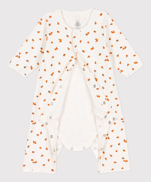 PETIT BATEAU（プチバトー）の「プリント足なしロンパース（ロンパース・キッズ・ホワイト系その他/オフホワイト・3MONTH/6MONTH/12MONTH）」の10枚目の写真