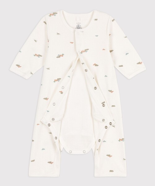 PETIT BATEAU（プチバトー）の「プリント足なしロンパース（ロンパース・キッズ・ホワイト系その他/オフホワイト・3MONTH/6MONTH/12MONTH）」の14枚目の写真