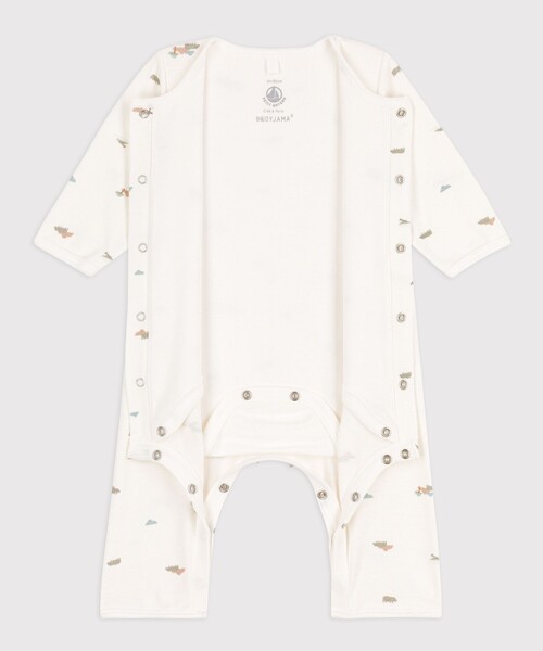PETIT BATEAU（プチバトー）の「プリント足なしロンパース（ロンパース・キッズ・ホワイト系その他/オフホワイト・3MONTH/6MONTH/12MONTH）」の13枚目の写真