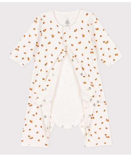 PETIT BATEAU（プチバトー）の「プリント足なしロンパース（ロンパース・キッズ・ホワイト系その他/オフホワイト・3MONTH/6MONTH/12MONTH）」の6枚目の写真