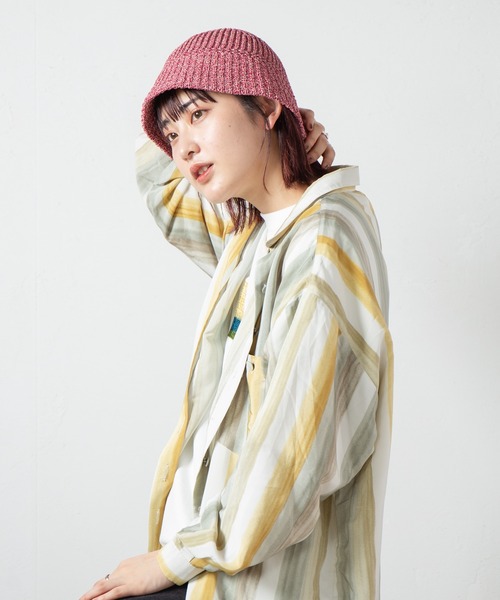 racal ニット　チューリップハット RACAL チューリップハット メンズ ペーパー ハット 編み込み