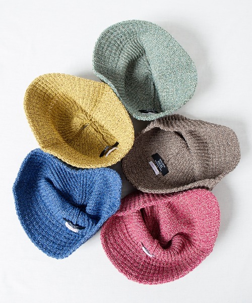 MAISON SPECIALイタリーヤーンニットチューリップハット新品タグ付き RACAL（ラカル）の「Japanese Paper Melange Knit Tulip Hat / 和紙