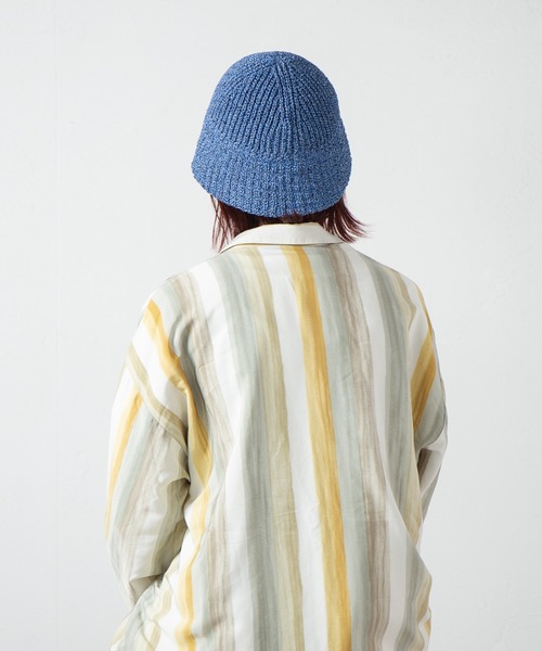 RACAL（ラカル）の「Japanese Paper Melange Knit Tulip Hat