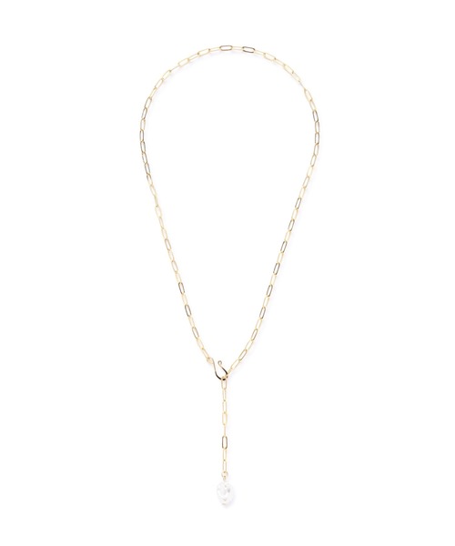 N.（N. Natural Beauty Basic）（エヌエヌナチュラルビューティーベーシック）の「パールポイントロングネックレス（ネックレス・レディース・ゴールド・FREE）」の6枚目の写真