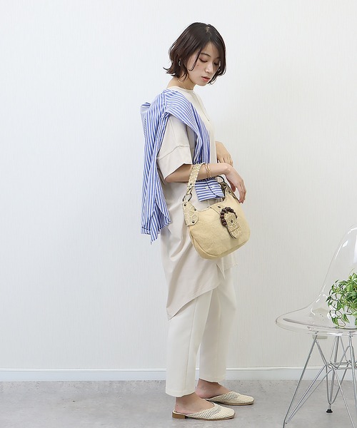 libelle more(リベル モア)の「《接触冷感》USAコットン コクーンワンピース(ワンピース・レディース・ベージュ/ラベンダー/ライトカーキ/ブラック/ブラウン/パープル・L/M)」の19枚目の写真