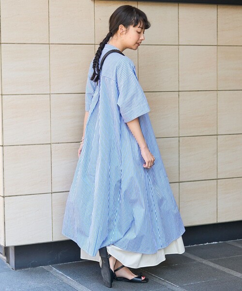 FREAK'S STORE（フリークスストア）の「マオカラーフレアワンピース