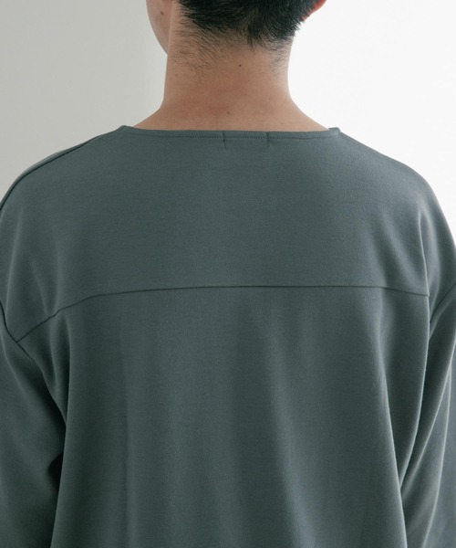 ITEMS URBANRESEARCH（アイテムズ アーバンリサーチ）の「クールタッチポンチ 7分袖ビッグTシャツ（Tシャツ/カットソー・メンズ・オフホワイト/ベージュ/ブルー/ブラック・MEDIUM/LARGE）」の6枚目の写真