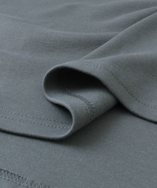 ITEMS URBANRESEARCH（アイテムズ アーバンリサーチ）の「クールタッチポンチ 7分袖ビッグTシャツ（Tシャツ/カットソー・メンズ・オフホワイト/ベージュ/ブルー/ブラック・MEDIUM/LARGE）」の13枚目の写真