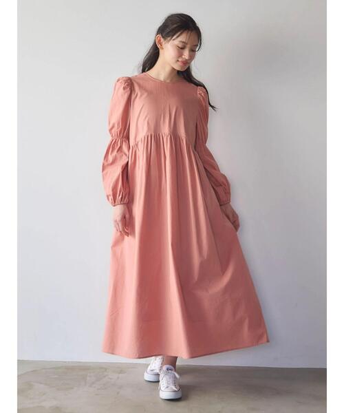 Petit fleur（プチフルール）の「・Petit Fleurヴィラーゴスリーブワンピース（ワンピース・レディース・ブラック/オレンジ/グリーン系その他2・FREE）」の18枚目の写真