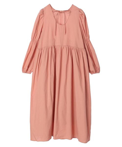 Petit fleur（プチフルール）の「・Petit Fleurヴィラーゴスリーブワンピース（ワンピース・レディース・ブラック/オレンジ/グリーン系その他2・FREE）」の5枚目の写真