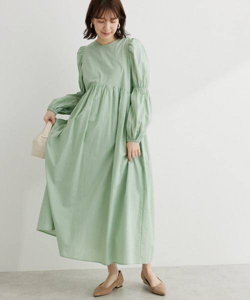 Petit fleur（プチフルール）の「・Petit Fleurヴィラーゴスリーブワンピース（ワンピース・レディース・ブラック/オレンジ/グリーン系その他2・FREE）」の3枚目の写真