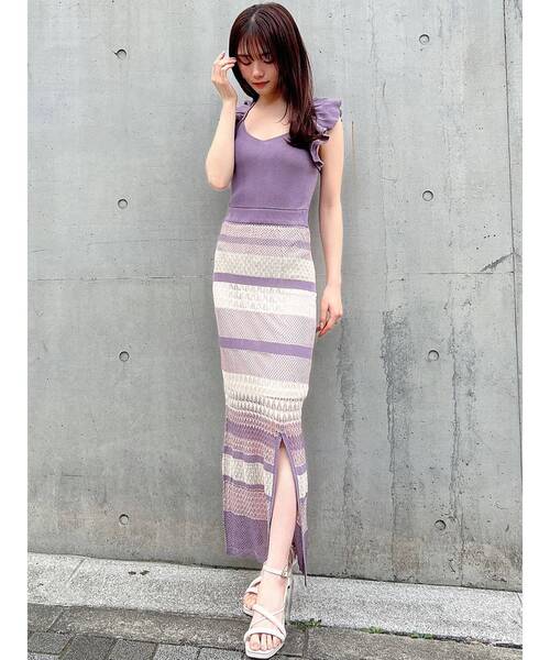 RESEXXY（リゼクシー）の「透かし編みタイトニットワンピース（ワンピース・レディース・ブラック/その他/その他1・FREE）」の15枚目の写真