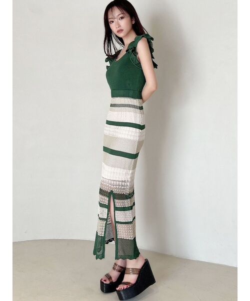 RESEXXY（リゼクシー）の「透かし編みタイトニットワンピース（ワンピース・レディース・ブラック/その他/その他1・FREE）」の19枚目の写真