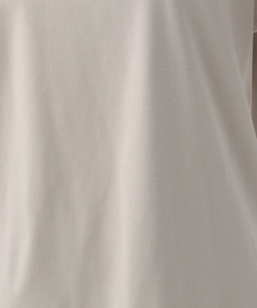 BAYFLOW(ベイフロー)の「シルケットクルーネックTシャツ(Tシャツ/カットソー・レディース・ベビーピンク/ブラック/カーキ/オフホワイト/ベージュ/ブルー/マスタード・MEDIUM/SMALL)」の13枚目の写真