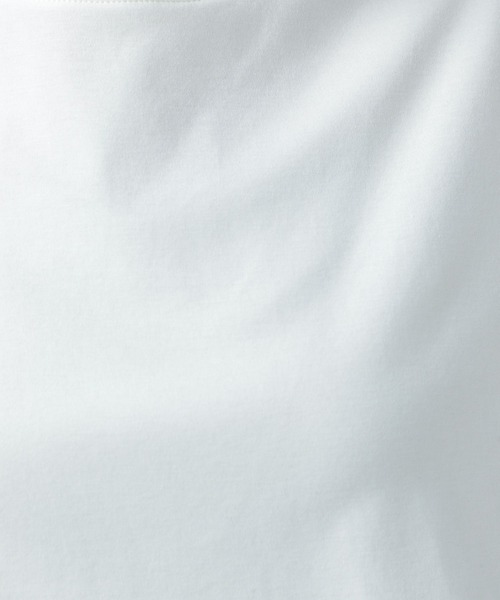 BAYFLOW(ベイフロー)の「シルケットクルーネックTシャツ(Tシャツ/カットソー・レディース・ベビーピンク/ブラック/カーキ/オフホワイト/ベージュ/ブルー/マスタード・MEDIUM/SMALL)」の9枚目の写真
