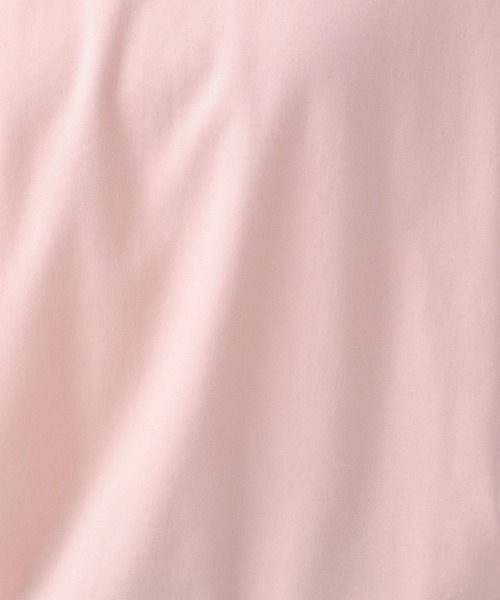 BAYFLOW(ベイフロー)の「シルケットクルーネックTシャツ(Tシャツ/カットソー・レディース・ベビーピンク/ブラック/カーキ/オフホワイト/ベージュ/ブルー/マスタード・MEDIUM/SMALL)」の10枚目の写真