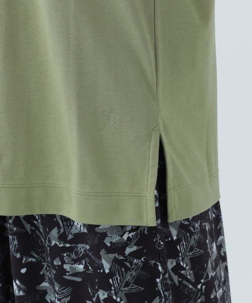 BAYFLOW(ベイフロー)の「シルケットクルーネックTシャツ(Tシャツ/カットソー・レディース・ベビーピンク/ブラック/カーキ/オフホワイト/ベージュ/ブルー/マスタード・MEDIUM/SMALL)」の18枚目の写真