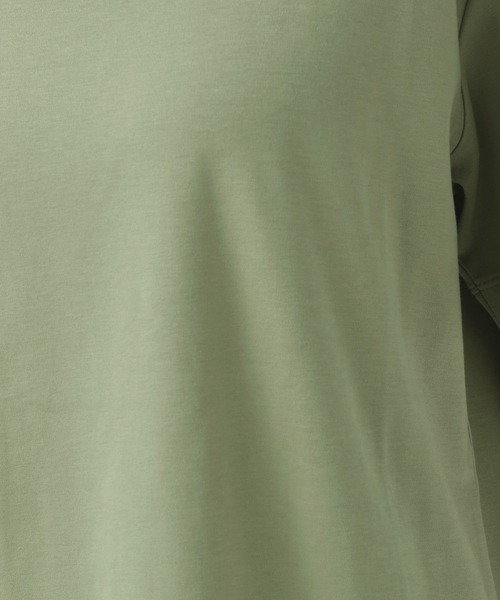 BAYFLOW(ベイフロー)の「シルケットクルーネックTシャツ(Tシャツ/カットソー・レディース・ベビーピンク/ブラック/カーキ/オフホワイト/ベージュ/ブルー/マスタード・MEDIUM/SMALL)」の14枚目の写真